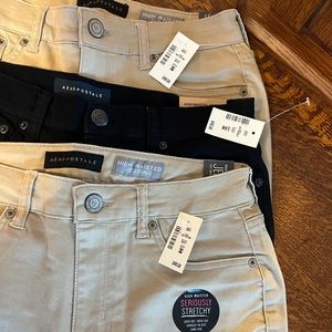 Aeropostale High Waisted Seriously Stretchy Jegging NWT size 8 regular, lot of 3